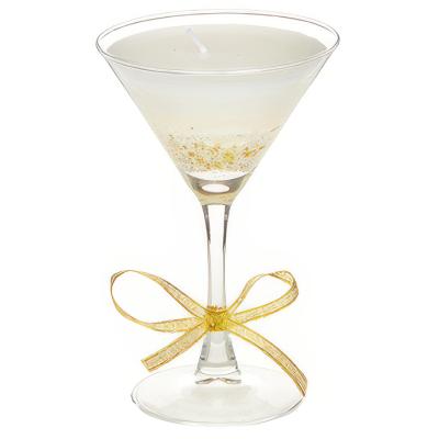 Martini Glass Gel Candle